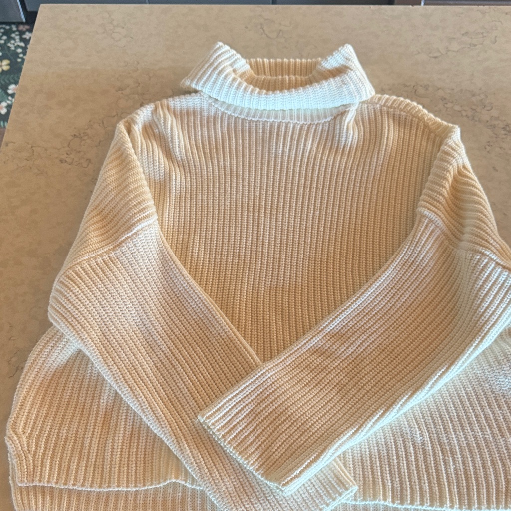 Abercrombie Cozy Cream Turtleneck Sweater